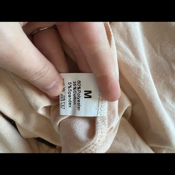 amazon Women’s Cream Wrap Dress Size Medium - Picture 5 of 5